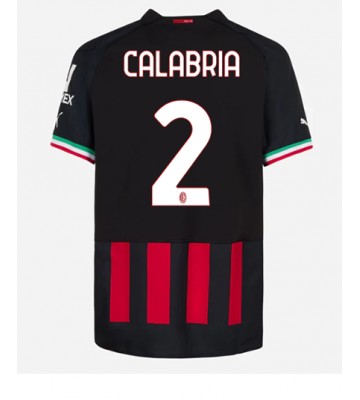 AC Milan Davide Calabria #2 Hjemmedrakt 2022-23 Kortermet